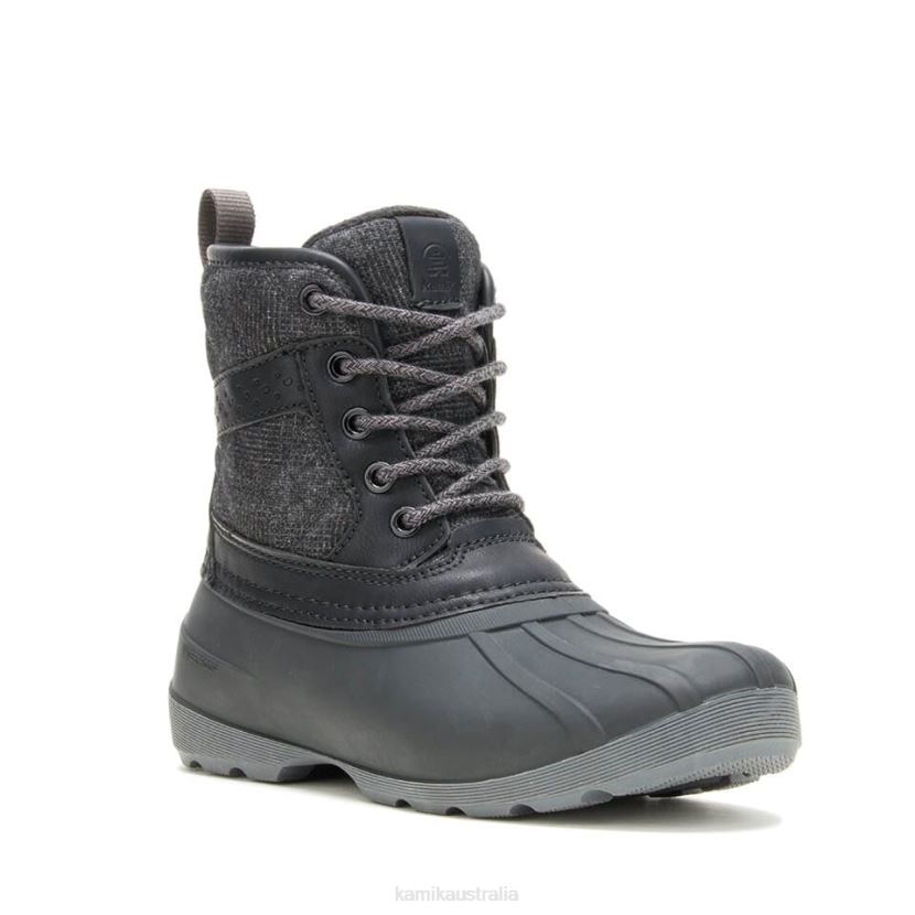 Kamik HERITAGE 1898 COLLECTION KIDS SIERRA MID J6JJBP268 BLACK