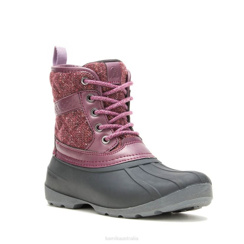 Kamik HERITAGE 1898 COLLECTION KIDS SIERRA MID J6JJBP269 BURGUNDY