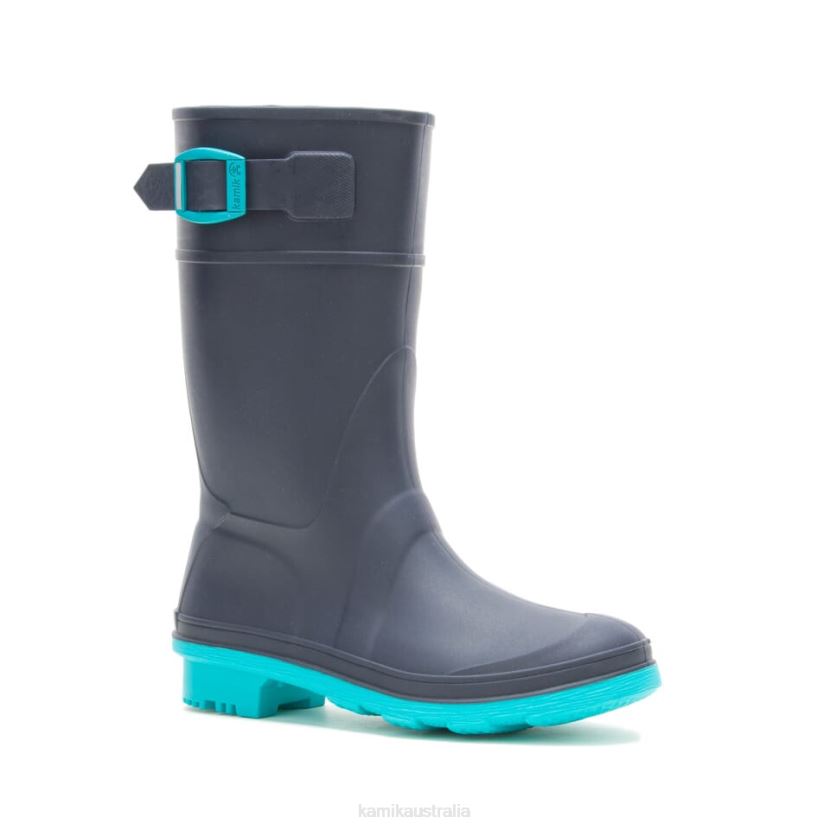 Kamik RAIN BOOTS KIDS RAINDROPS J6JJBP200 NAVY/TEAL