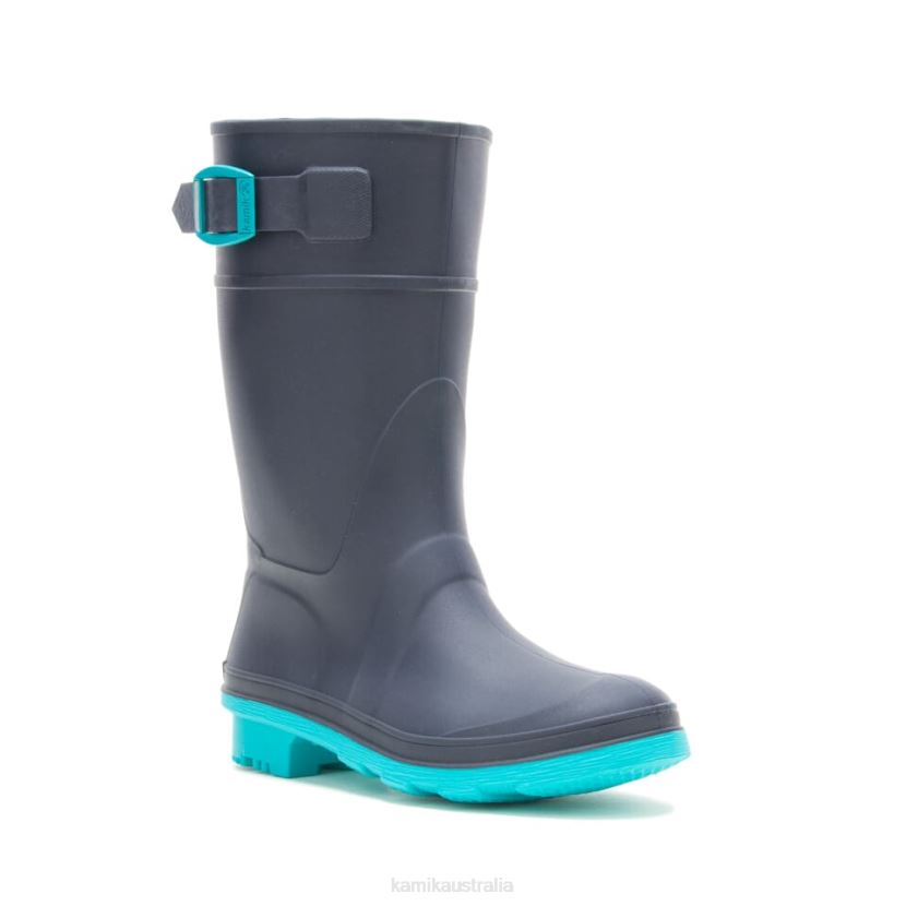 Kamik RAIN BOOTS KIDS RAINDROPS J6JJBP200 NAVY/TEAL