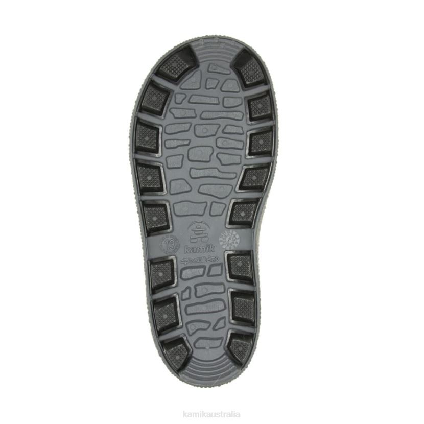 Kamik RAIN BOOTS KIDS RIPTIDE J6JJBP192 BLACK/CHARCOAL