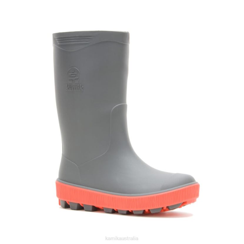 Kamik RAIN BOOTS KIDS RIPTIDE J6JJBP193 CHARCOAL
