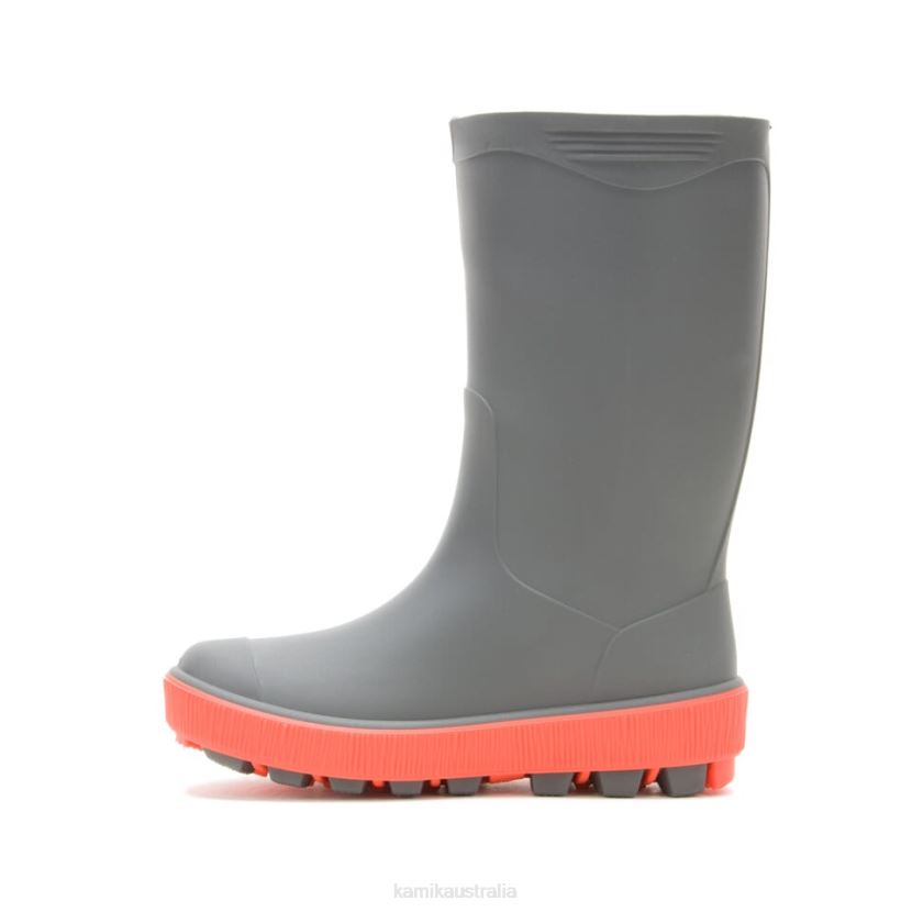 Kamik RAIN BOOTS KIDS RIPTIDE J6JJBP193 CHARCOAL