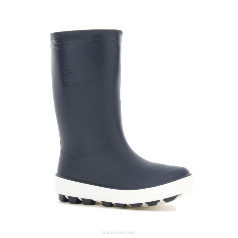 Kamik RAIN BOOTS KIDS RIPTIDE J6JJBP195 NAVY/WHITE