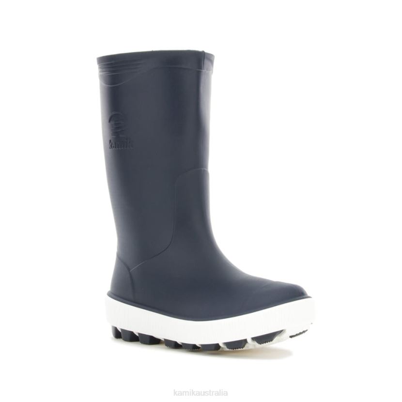 Kamik RAIN BOOTS KIDS RIPTIDE J6JJBP195 NAVY/WHITE