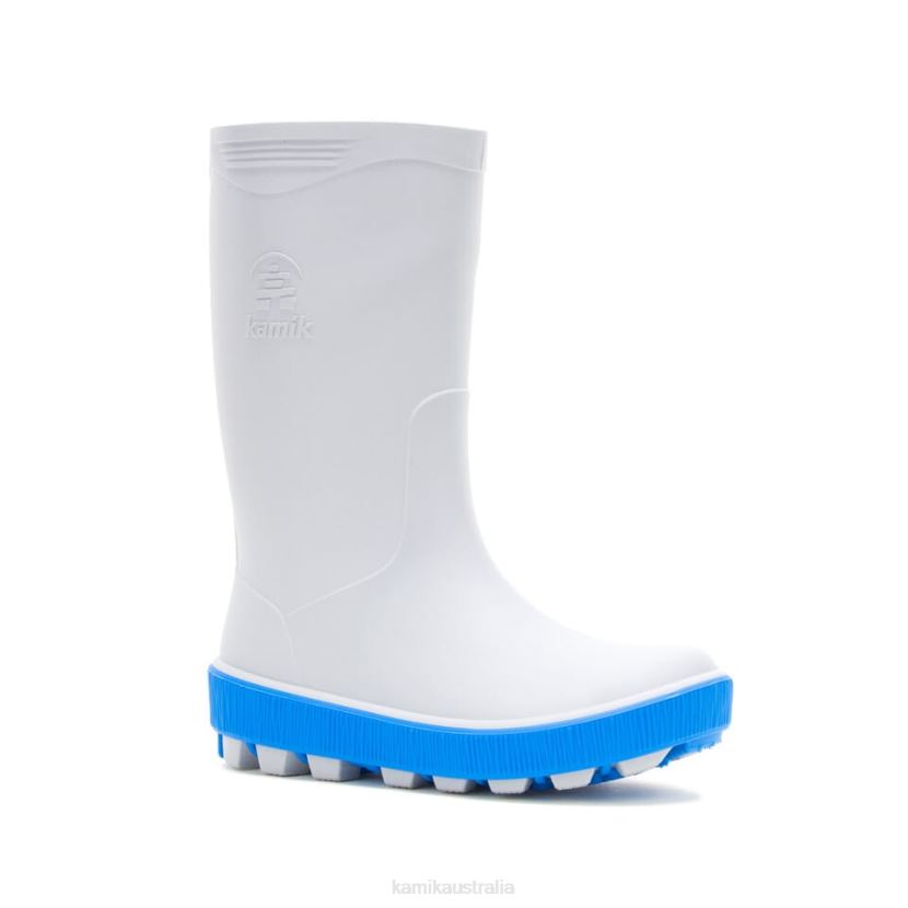 Kamik RAIN BOOTS KIDS RIPTIDE J6JJBP197 GRAY/LT BLUE