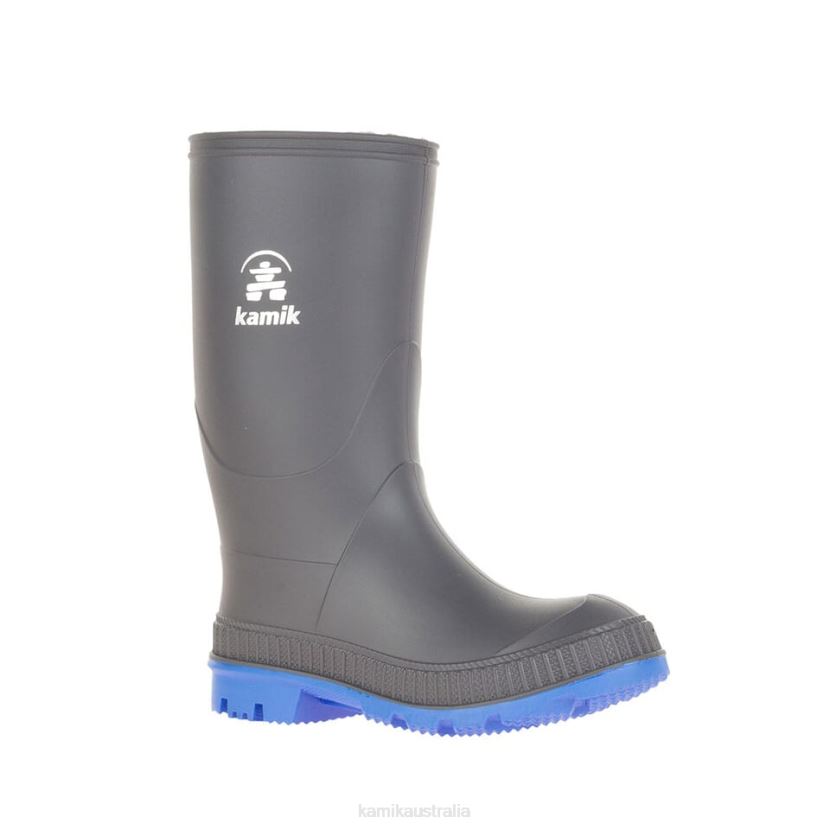 Kamik RAIN BOOTS KIDS STOMP J6JJBP207 CHARCOAL/BLUE