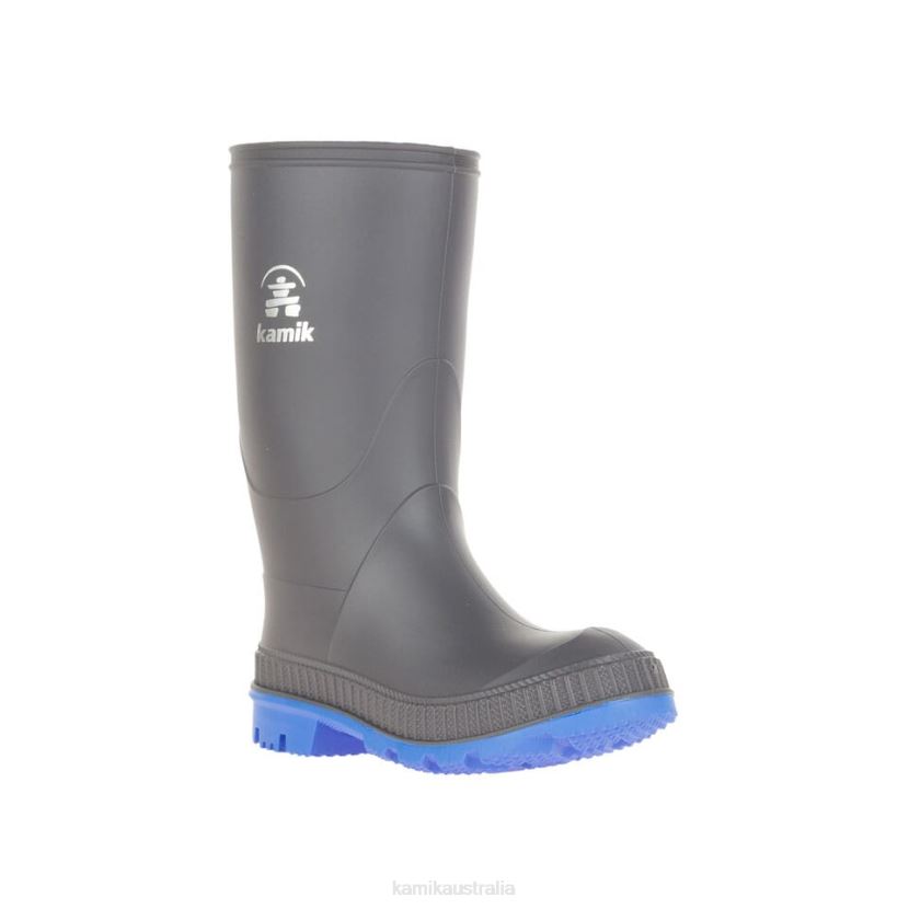 Kamik RAIN BOOTS KIDS STOMP J6JJBP207 CHARCOAL/BLUE