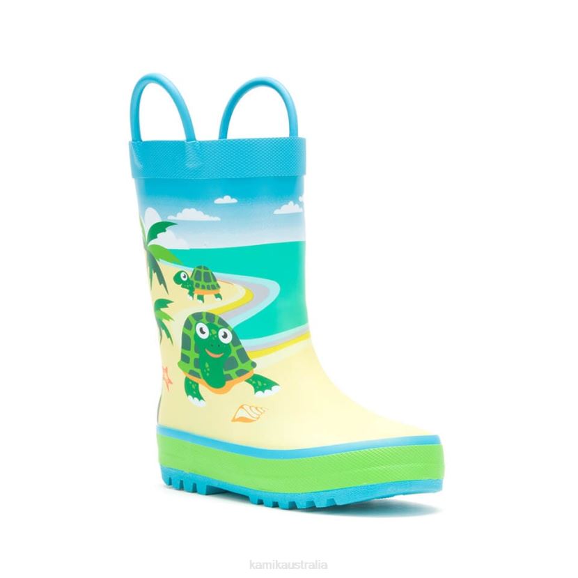 Kamik RAIN BOOTS KIDS TURTLES J6JJBP218 BLUE