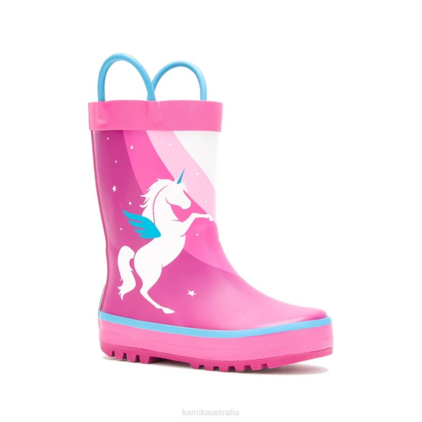 Kamik RAIN BOOTS KIDS UNICORN J6JJBP216 MAGENTA