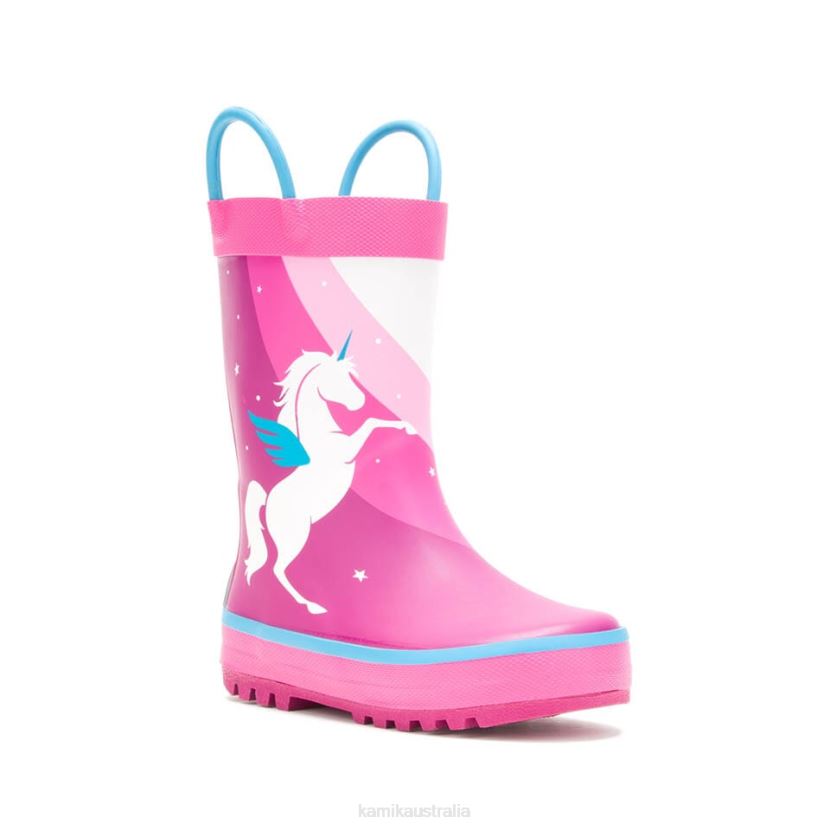 Kamik RAIN BOOTS KIDS UNICORN J6JJBP216 MAGENTA