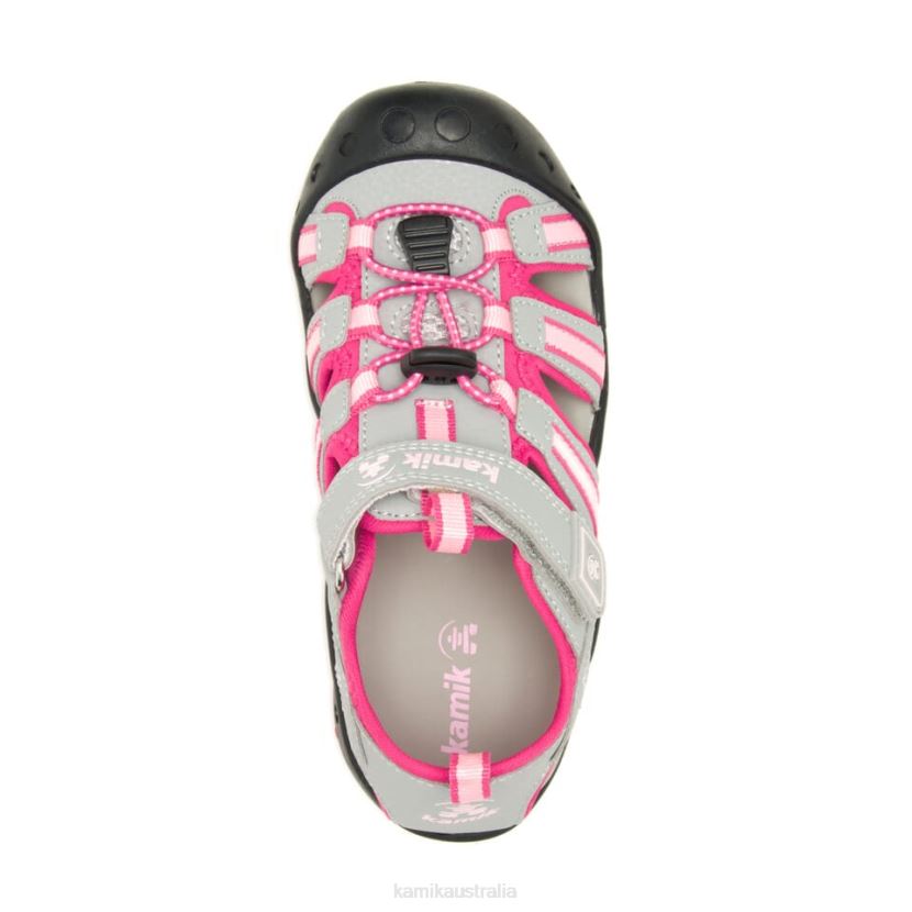 Kamik SANDALS KIDS CRAB J6JJBP238 GRAY/PINK