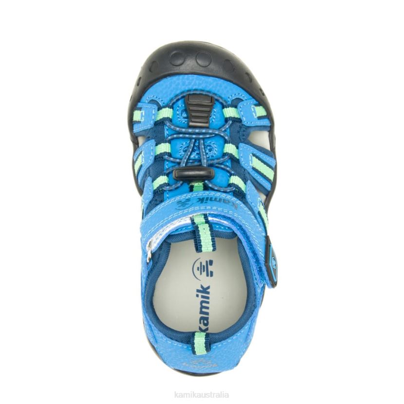 Kamik SANDALS KIDS CRAB J6JJBP242 BLUE GREEN