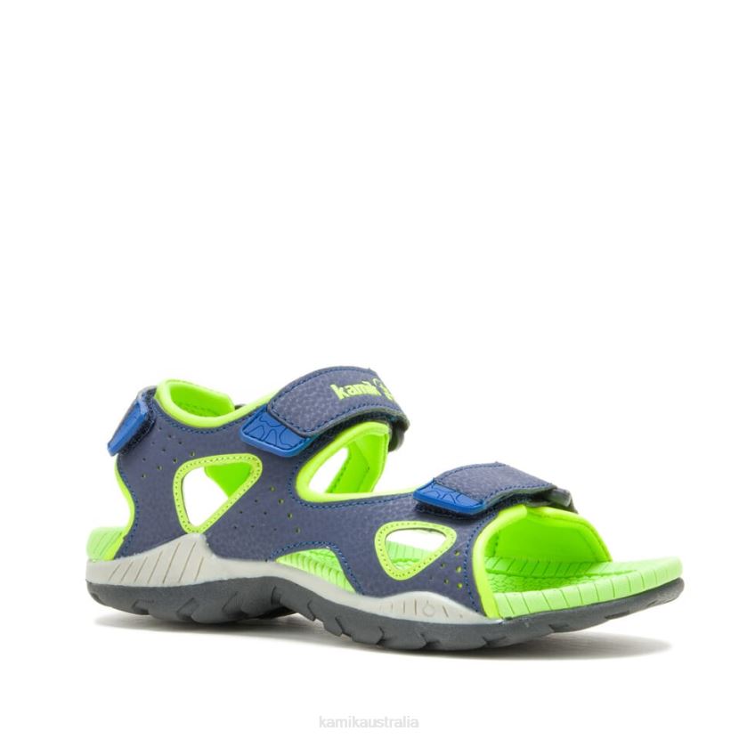 Kamik SANDALS KIDS LOBSTER 2 J6JJBP263 NAVY/LIME