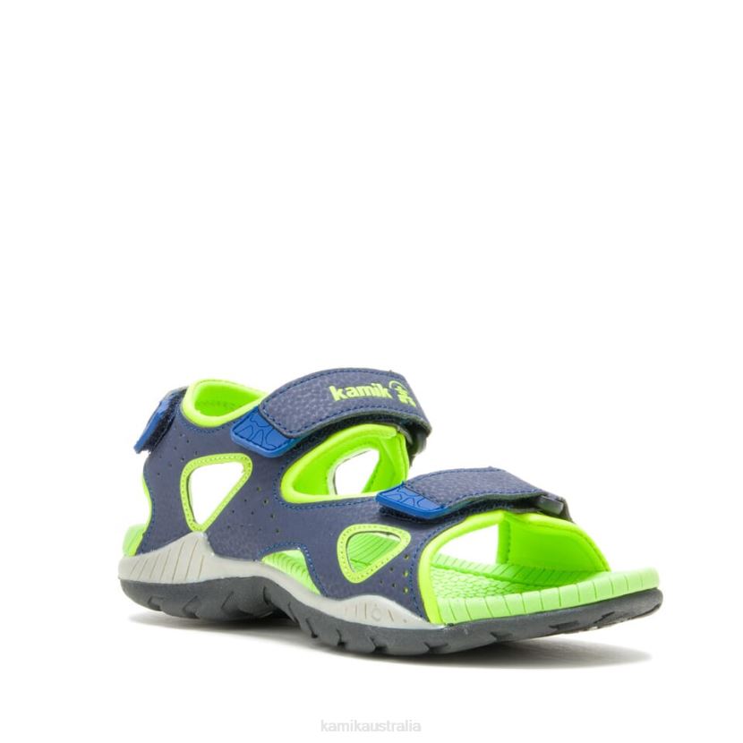 Kamik SANDALS KIDS LOBSTER 2 J6JJBP263 NAVY/LIME
