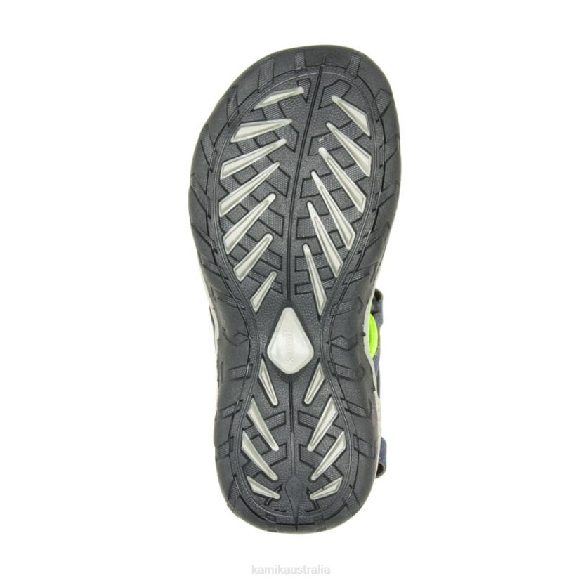 Kamik SANDALS KIDS LOBSTER 2 J6JJBP263 NAVY/LIME