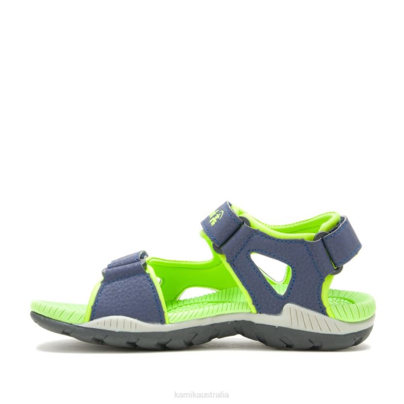 Kamik SANDALS KIDS LOBSTER 2 J6JJBP263 NAVY/LIME