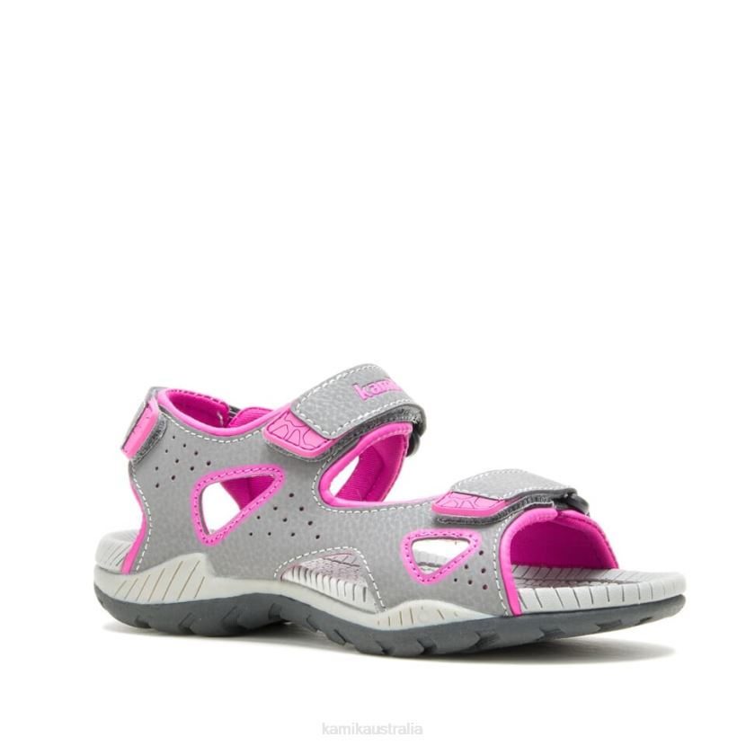 Kamik SANDALS KIDS LOBSTER 2 J6JJBP267 DARK GREY PINK