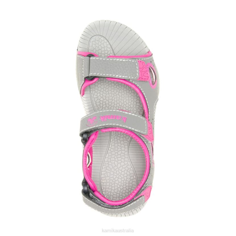 Kamik SANDALS KIDS LOBSTER 2 J6JJBP267 DARK GREY PINK