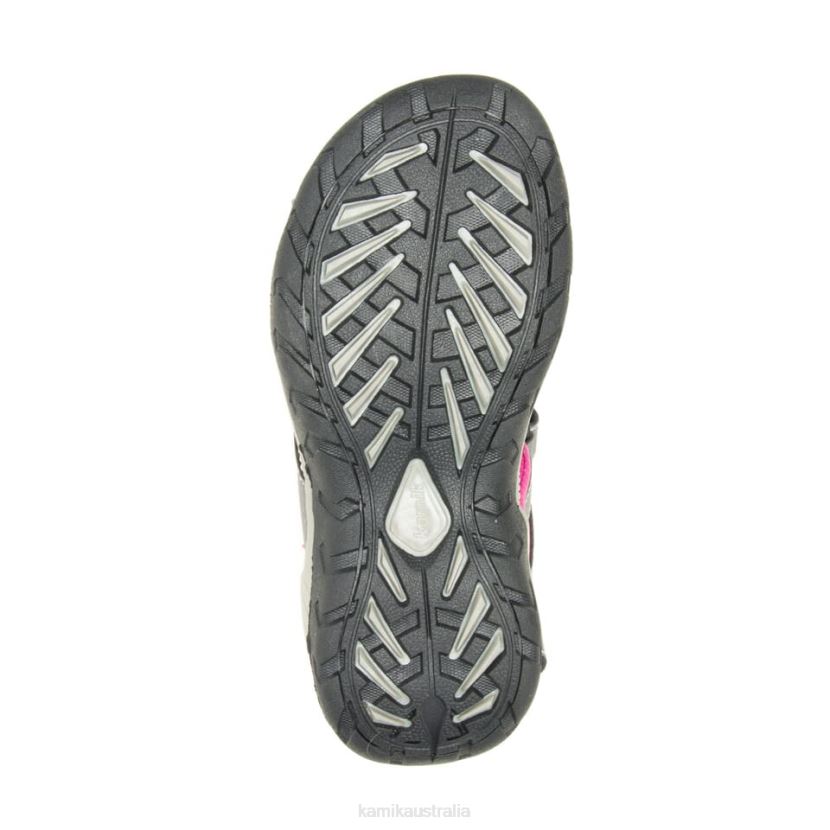 Kamik SANDALS KIDS LOBSTER 2 J6JJBP267 DARK GREY PINK