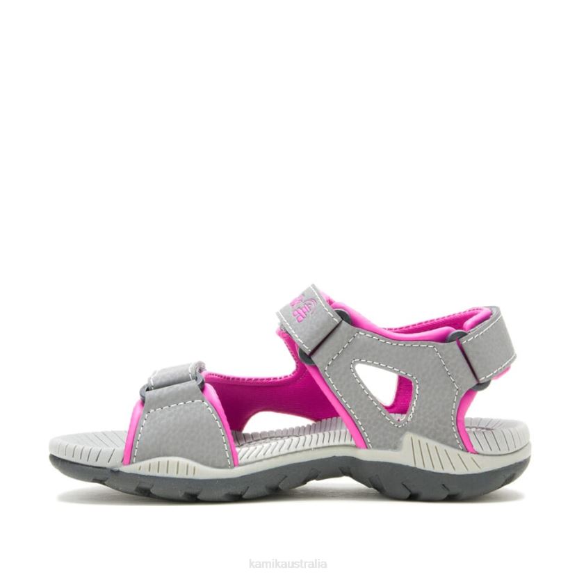 Kamik SANDALS KIDS LOBSTER 2 J6JJBP267 DARK GREY PINK