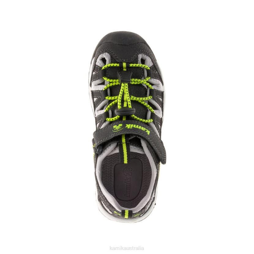 Kamik SANDALS KIDS WILDCAT J6JJBP254 BLACK LIME