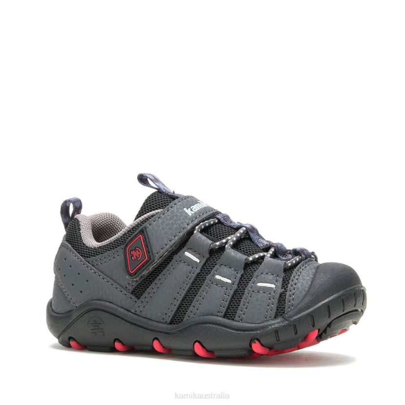 Kamik SHOES KIDS RAPIDS J6JJBP182 CHARCOAL/RED