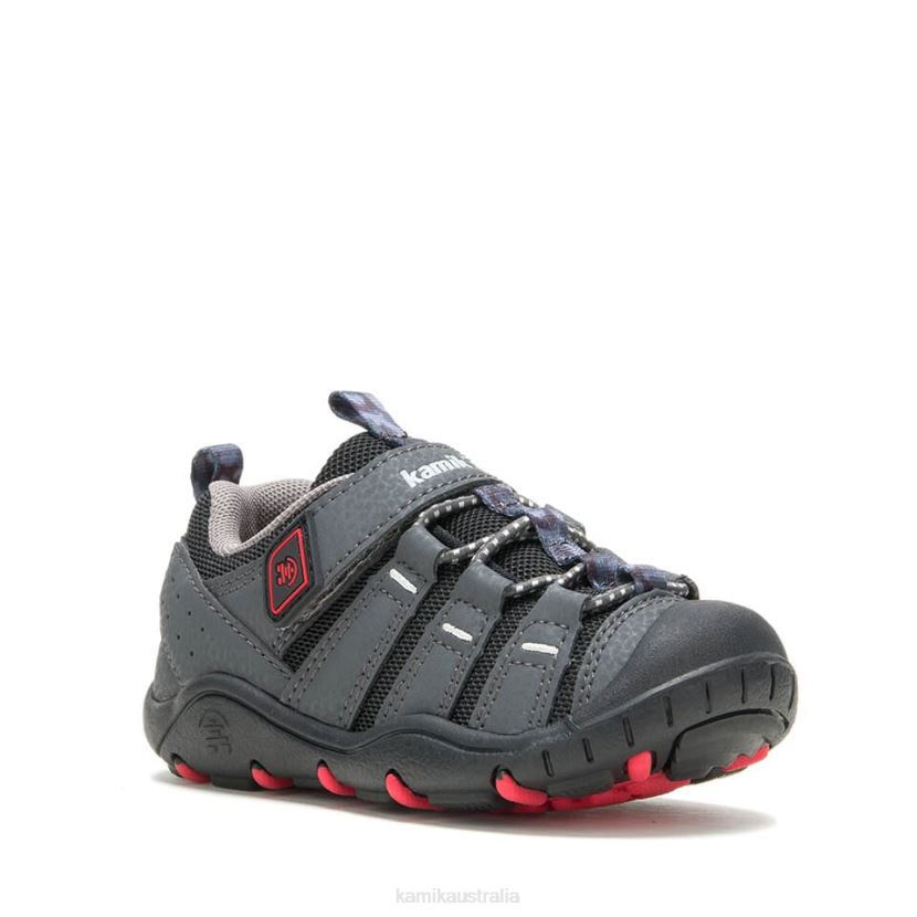 Kamik SHOES KIDS RAPIDS J6JJBP182 CHARCOAL/RED