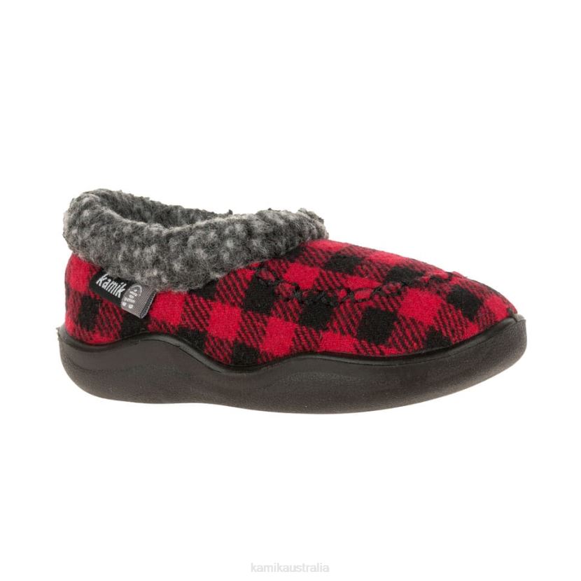 Kamik SLIPPERS KIDS COZYCABIN 2 J6JJBP347 RED/BLACK