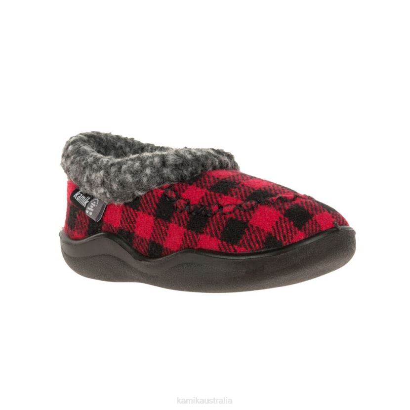 Kamik SLIPPERS KIDS COZYCABIN 2 J6JJBP347 RED/BLACK