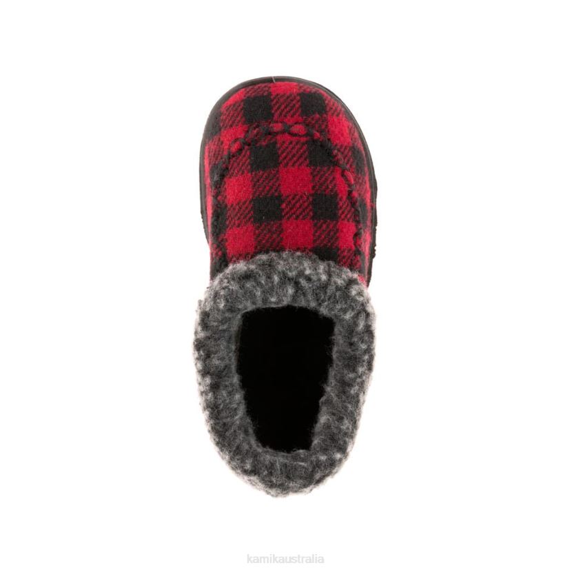 Kamik SLIPPERS KIDS COZYCABIN 2 J6JJBP347 RED/BLACK