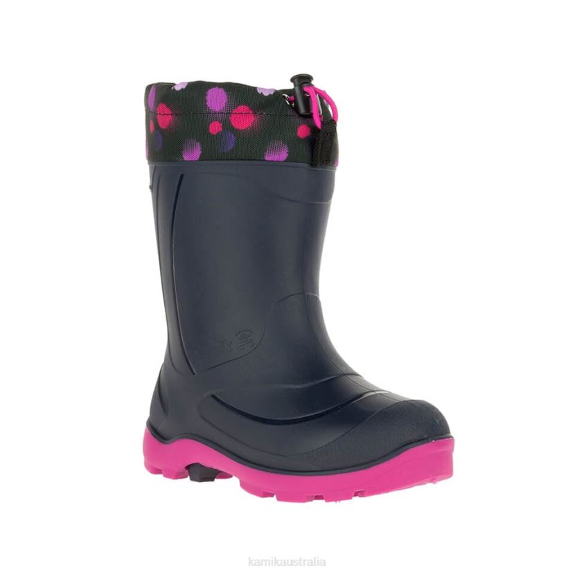 Kamik WINTER BOOTS KIDS SNOBUSTER 2 J6JJBP231 NAVY/MAGENTA