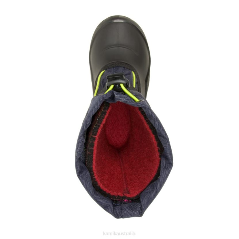 Kamik WINTER BOOTS KIDS SNOWFALL 2 J6JJBP313 NAVY/LIME