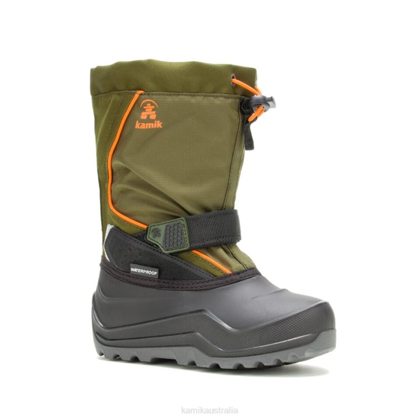 Kamik WINTER BOOTS KIDS SNOWFALL 2 J6JJBP315 DARK OLIVE