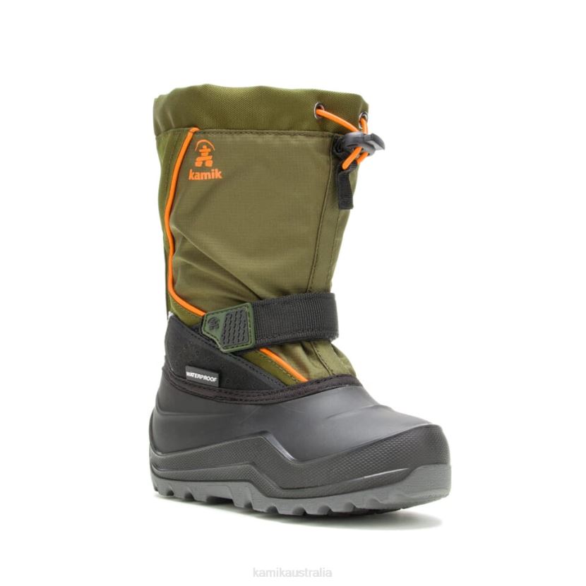 Kamik WINTER BOOTS KIDS SNOWFALL 2 J6JJBP315 DARK OLIVE