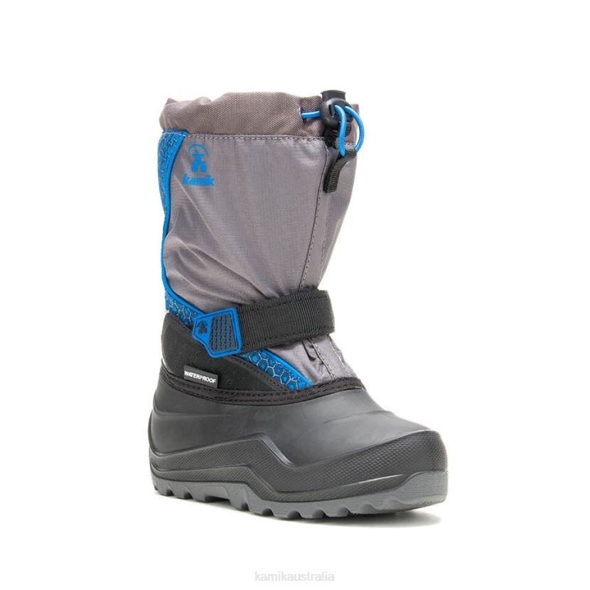 Kamik WINTER BOOTS KIDS SNOWFALL P2 J6JJBP318 CHARCOAL/BLUE
