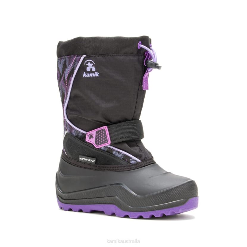 Kamik WINTER BOOTS KIDS SNOWFALL P2 J6JJBP319 BLACK/PURPLE