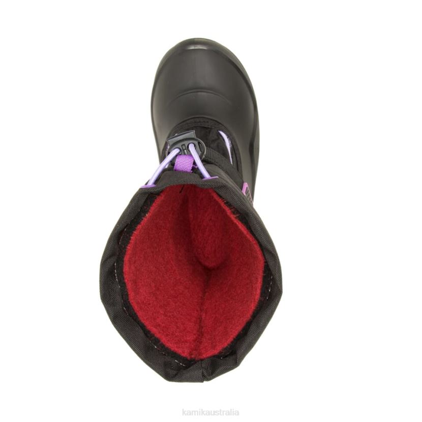 Kamik WINTER BOOTS KIDS SNOWFALL P2 J6JJBP319 BLACK/PURPLE
