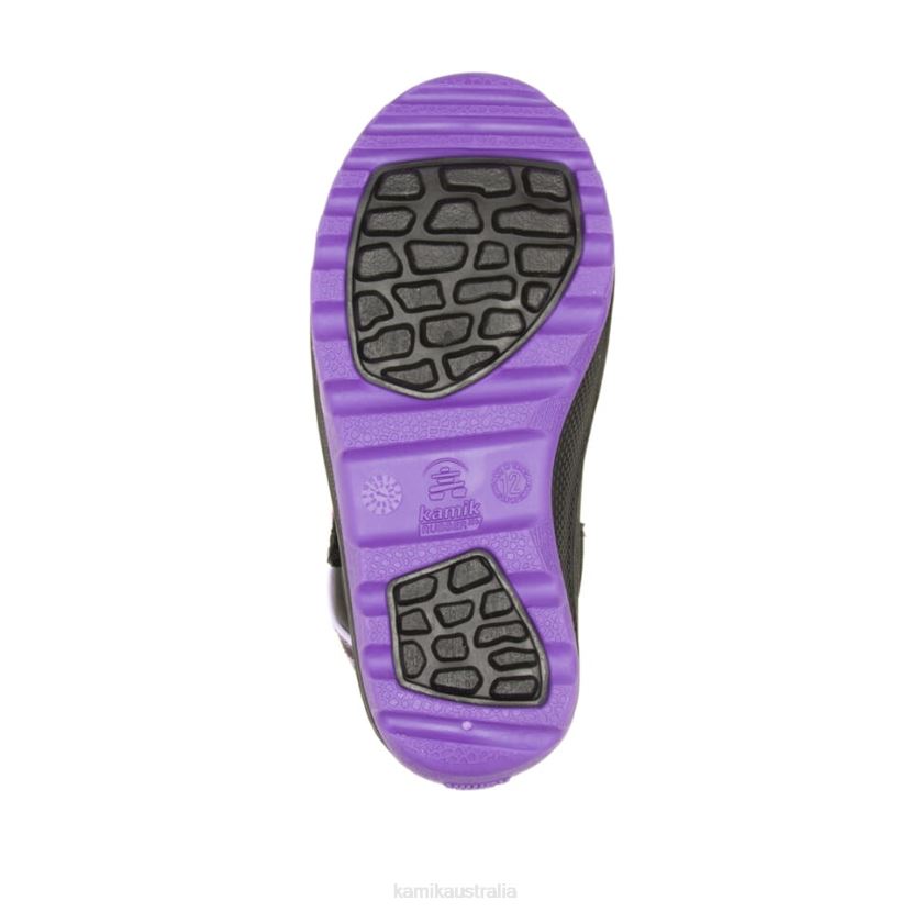 Kamik WINTER BOOTS KIDS SNOWFALL P2 J6JJBP319 BLACK/PURPLE