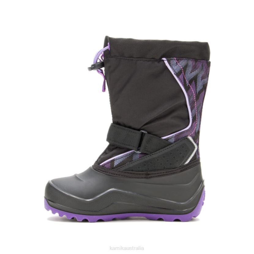 Kamik WINTER BOOTS KIDS SNOWFALL P2 J6JJBP319 BLACK/PURPLE