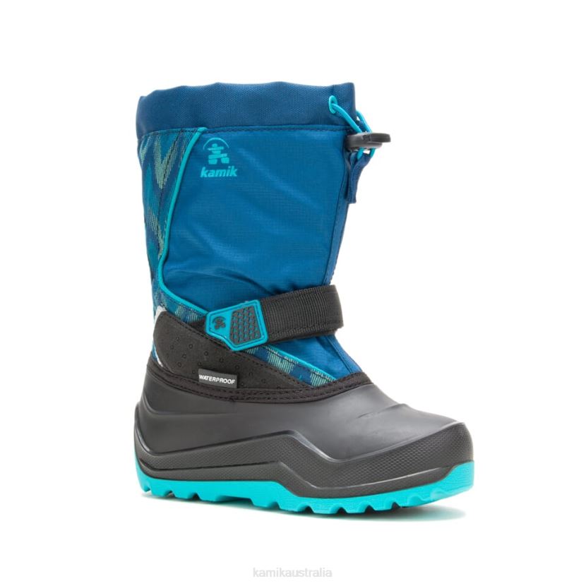Kamik WINTER BOOTS KIDS SNOWFALL P2 J6JJBP322 NAVY/TEAL