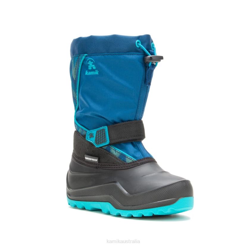 Kamik WINTER BOOTS KIDS SNOWFALL P2 J6JJBP322 NAVY/TEAL