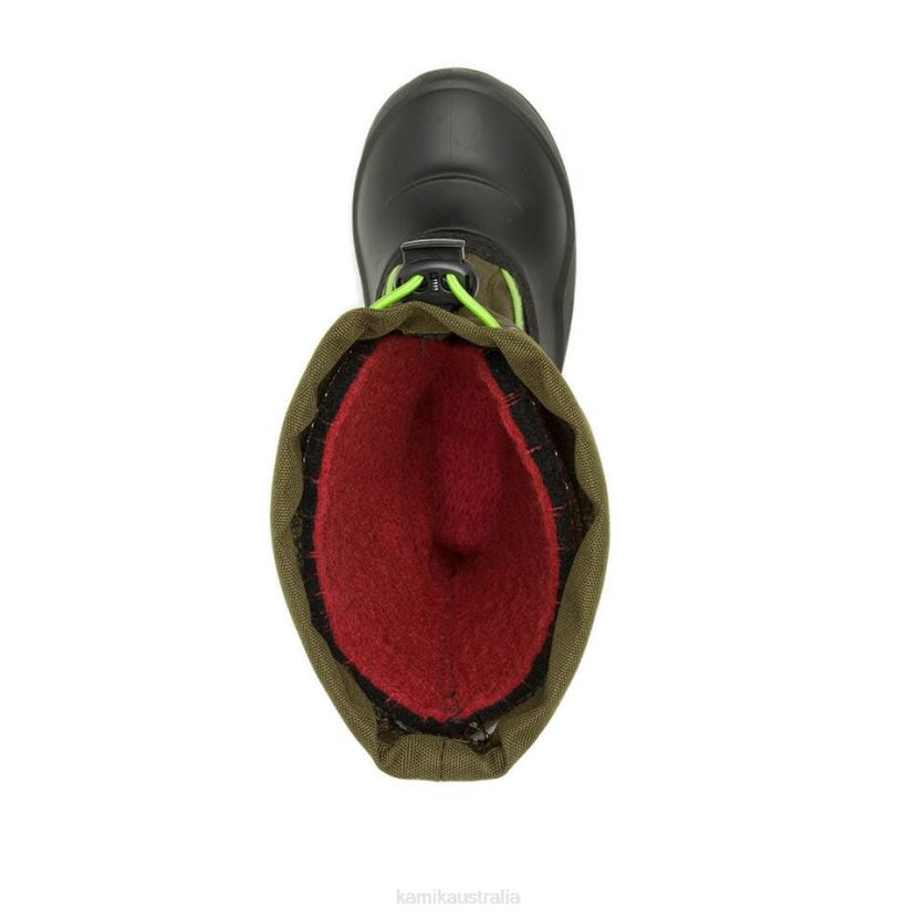 Kamik WINTER BOOTS KIDS SNOWFALL P2 J6JJBP324 DARK OLIVE