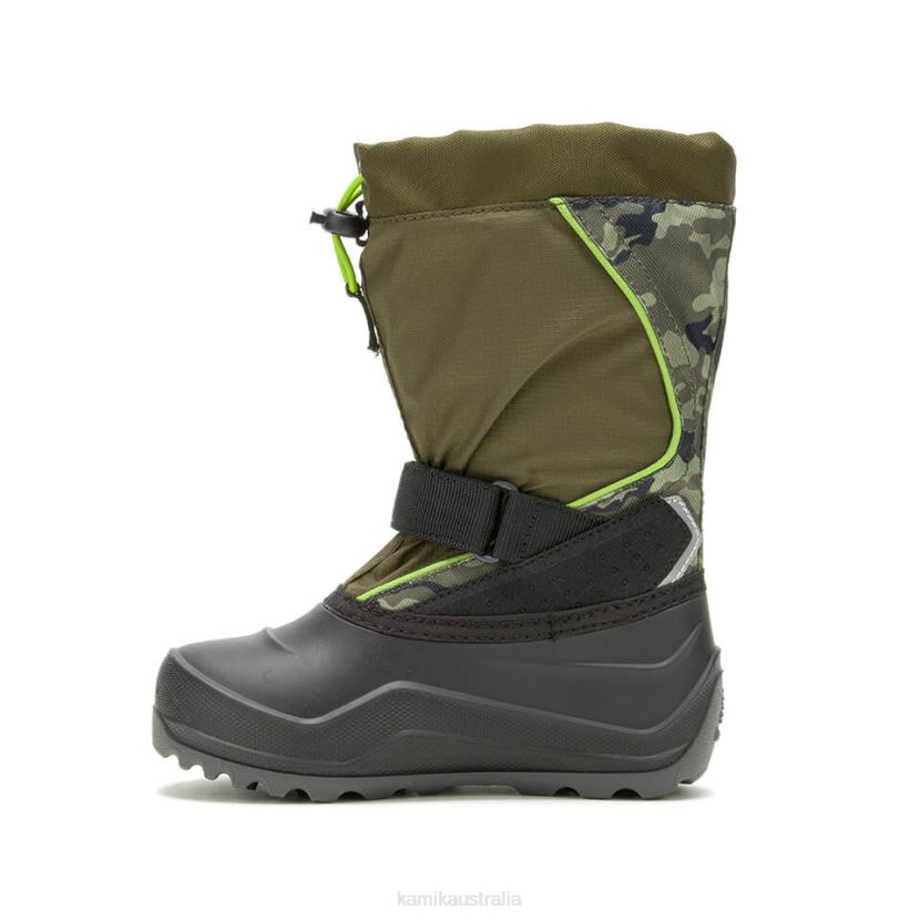 Kamik WINTER BOOTS KIDS SNOWFALL P2 J6JJBP324 DARK OLIVE