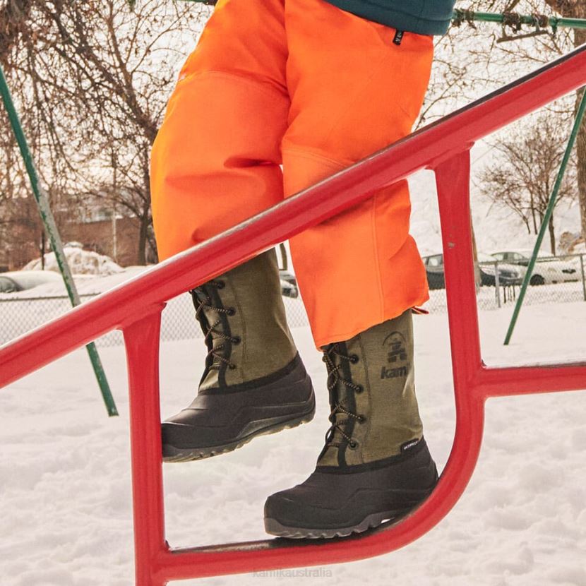 Kamik WINTER BOOTS KIDS SNOWMATE J6JJBP299 DARK OLIVE
