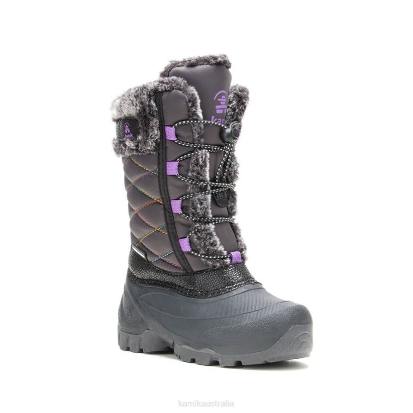 Kamik WINTER BOOTS KIDS STAR 3 J6JJBP326 CHARCOAL/ORCHID
