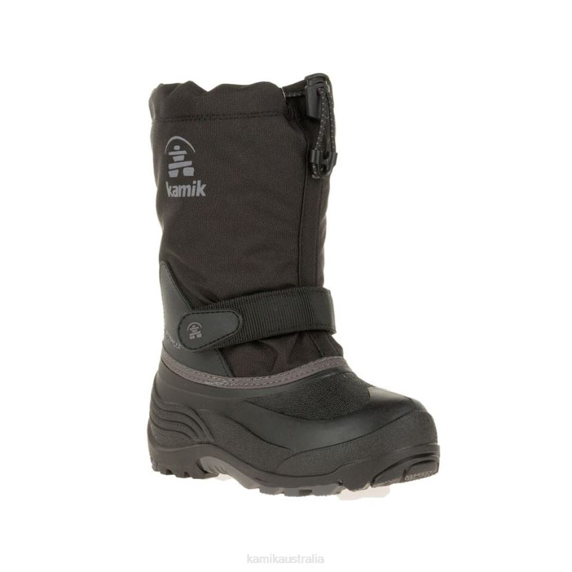 Kamik WINTER BOOTS KIDS WATERBUG Wide J6JJBP336 BLACK/CHARCOAL