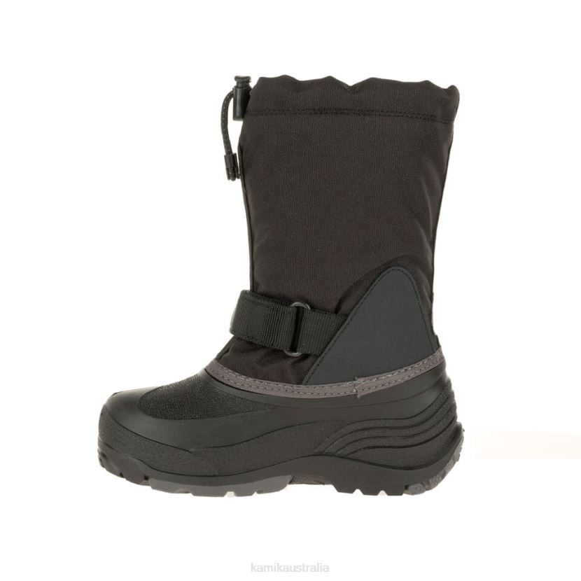 Kamik WINTER BOOTS KIDS WATERBUG Wide J6JJBP336 BLACK/CHARCOAL