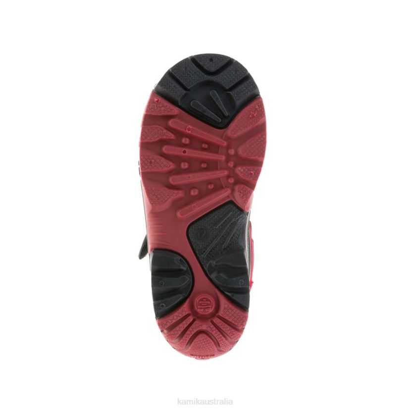 Kamik WINTER BOOTS KIDS WATERBUG Wide J6JJBP337 CHARCOAL/RED