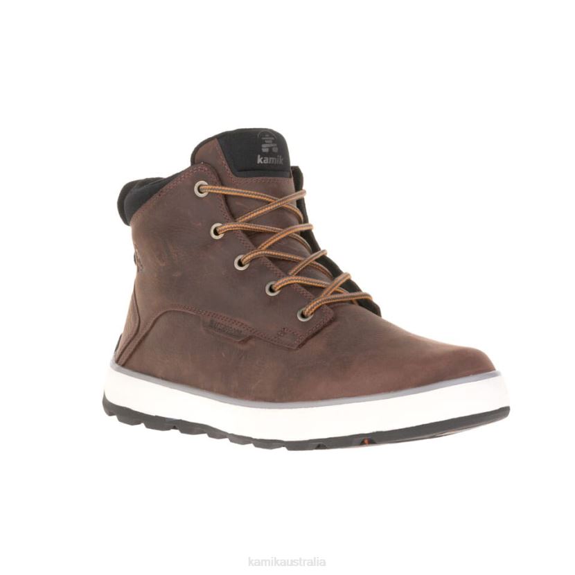 Kamik CASUAL FOOTWEAR MEN SPENCER MID J6JJBP476 DARK BROWN